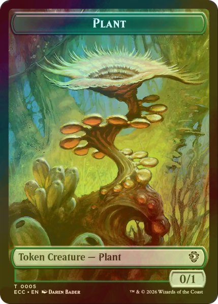 画像2: [FOIL] エルフ・戦士/ELF WARRIOR & 植物/PLANT 【英語版】 [ECC-トークン] (2)