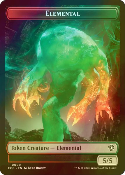 画像2: [FOIL] エレメンタル/ELEMENTAL No.002 & エレメンタル/ELEMENTAL No.009 【英語版】 [ECC-トークン] (2)