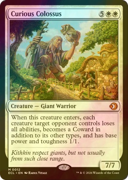 画像1: [FOIL] 興味津々の巨人/Curious Colossus 【英語版】 [ECL-白MR] (1)