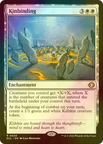 画像1: [FOIL] 一族団結/Kinbinding 【英語版】 [ECL-白R] (1)