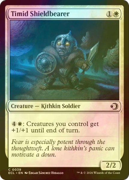 画像1: [FOIL] 臆病な盾持ち/Timid Shieldbearer 【英語版】 [ECL-白C] (1)