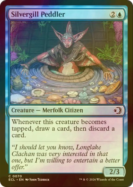 画像1: [FOIL] 銀エラの行商人/Silvergill Peddler 【英語版】 [ECL-青C] (1)