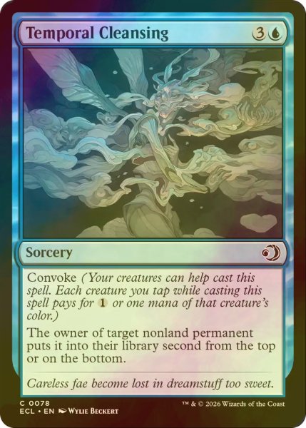 画像1: [FOIL] 経時的浄化/Temporal Cleansing 【英語版】 [ECL-青C] (1)