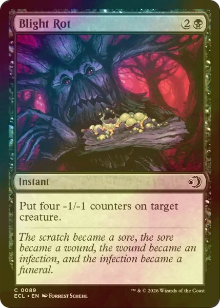 画像1: [FOIL] 枯れ腐り/Blight Rot 【英語版】 [ECL-黒C] (1)