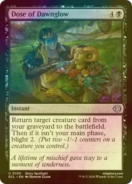 画像1: [FOIL] アケノヒカリの投薬/Dose of Dawnglow 【英語版】 [ECL-黒U] (1)