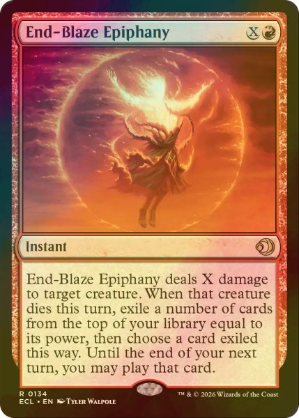 画像1: [FOIL] 終炎の天啓/End-Blaze Epiphany 【英語版】 [ECL-赤R] (1)