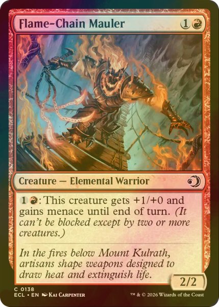 画像1: [FOIL] 炎鎖の厄介者/Flame-Chain Mauler 【英語版】 [ECL-赤C] (1)