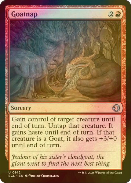 画像1: [FOIL] 山羊盗り/Goatnap 【英語版】 [ECL-赤U] (1)