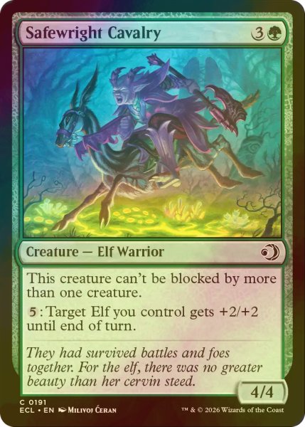 画像1: [FOIL] 守美者の騎兵/Safewright Cavalry 【英語版】 [ECL-緑C] (1)