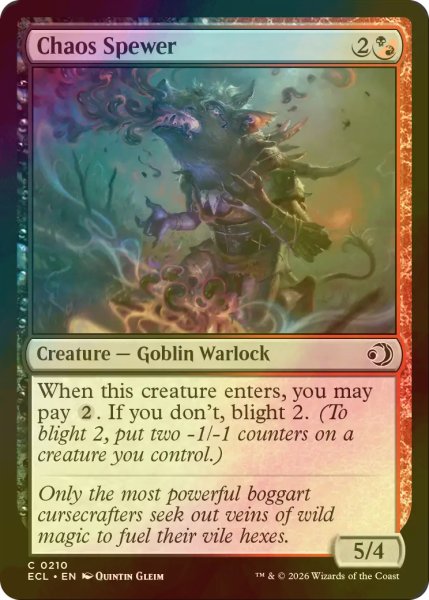 画像1: [FOIL] 混沌吐き/Chaos Spewer 【英語版】 [ECL-金C] (1)