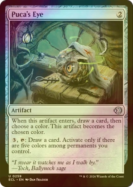 画像1: [FOIL] プーカの眼/Puca's Eye 【英語版】 [ECL-灰U] (1)