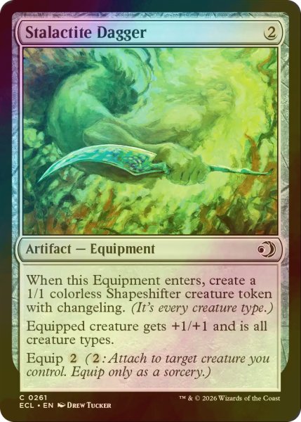 画像1: [FOIL] 鍾乳石の短剣/Stalactite Dagger 【英語版】 [ECL-灰C] (1)