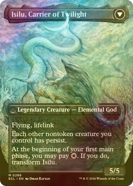 画像2: [FOIL] 払暁をもたらすもの、エイルドゥ/Eirdu, Carrier of Dawn (全面アート版) 【英語版】 [ECL-白MR] (2)