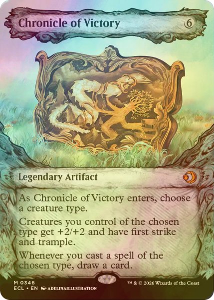 画像1: [FOIL] 勝利の年代記/Chronicle of Victory (ショーケース版) 《特価品》 【英語版】 [ECL-灰MR] (1)