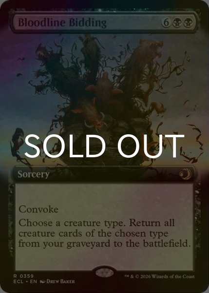 画像1: [FOIL] 血統の召集/Bloodline Bidding (拡張アート版) 【英語版】 [ECL-黒R] (1)