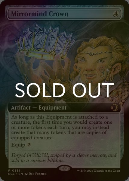 画像1: [FOIL] 鏡心の王冠/Mirrormind Crown (拡張アート版) 【英語版】 [ECL-灰R] (1)