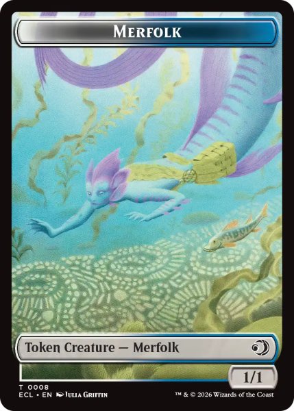 画像1: マーフォーク/MERFOLK & 蟲/WORM 【英語版】 [ECL-トークン] (1)