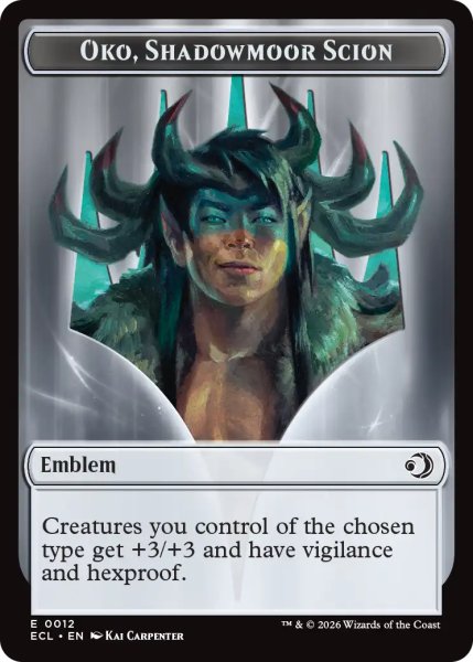 画像2: 大鹿/ELK & シャドウムーアの末裔、オーコ/OKO, SHADOWMOOR SCION 【英語版】 [ECL-トークン] (2)