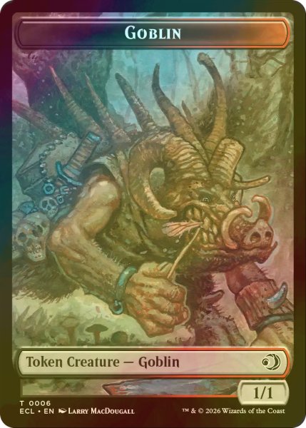 画像2: [FOIL] ツリーフォーク/TREEFOLK & ゴブリン/GOBLIN 【英語版】 [ECL-トークン] (2)