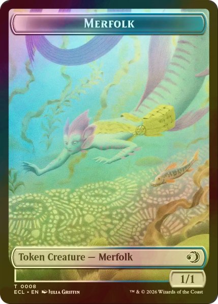 画像2: [FOIL] 多相の戦士/SHAPESHIFTER & マーフォーク/MERFOLK 【英語版】 [ECL-トークン] (2)