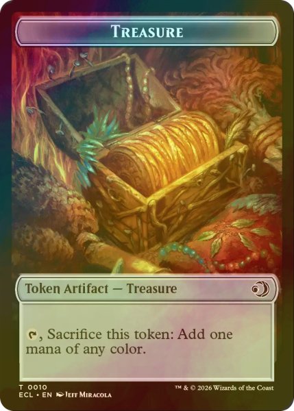 画像2: [FOIL] エルフ/ELF & 宝物/TREASURE 【英語版】 [ECL-トークン] (2)