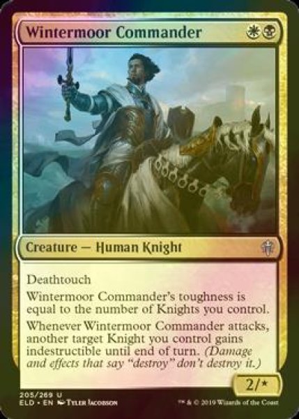 画像1: [FOIL] 冬荒野の指揮官/Wintermoor Commander 【英語版】 [ELD-金U] (1)