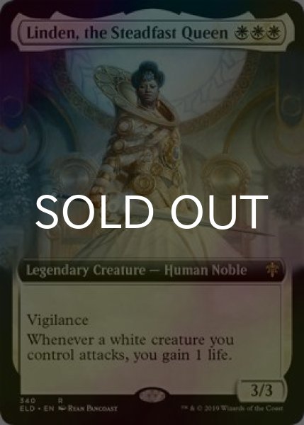 画像1: [FOIL] 不動の女王、リンデン/Linden, the Steadfast Queen (拡張アート版) 【英語版】 [ELD-白R] (1)