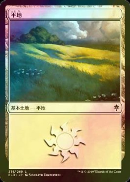 画像1: [FOIL] 平地/Plains No.251 【日本語版】 [ELD-土地C] (1)