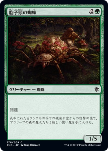 画像1: 胞子頭の蜘蛛/Sporecap Spider 【日本語版】 [ELD-緑C] (1)