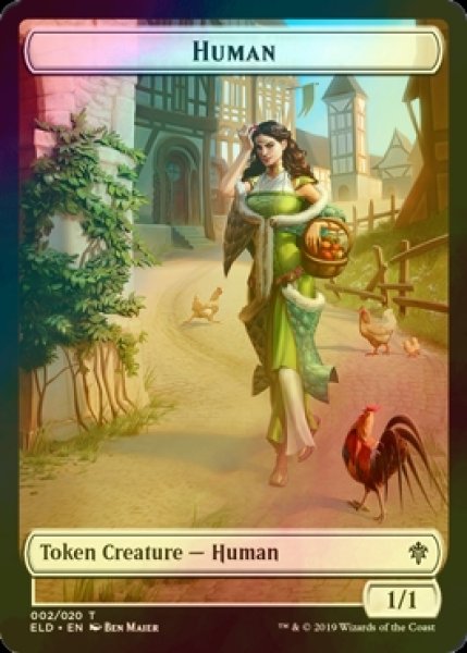 画像1: [FOIL] 人間/HUMAN 【英語版】 [ELD-トークン] (1)