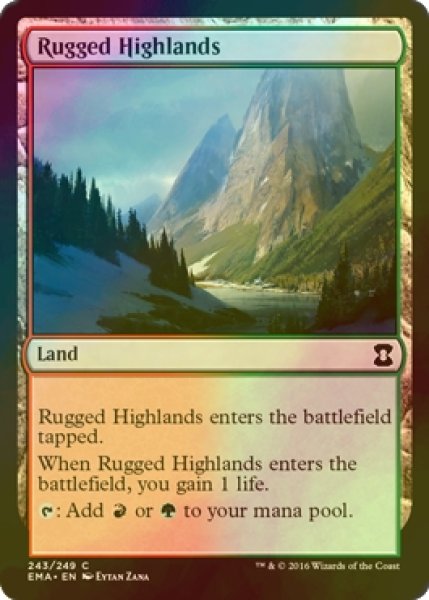 画像1: [FOIL] 岩だらけの高地/Rugged Highlands 【英語版】 [EMA-茶C] (1)