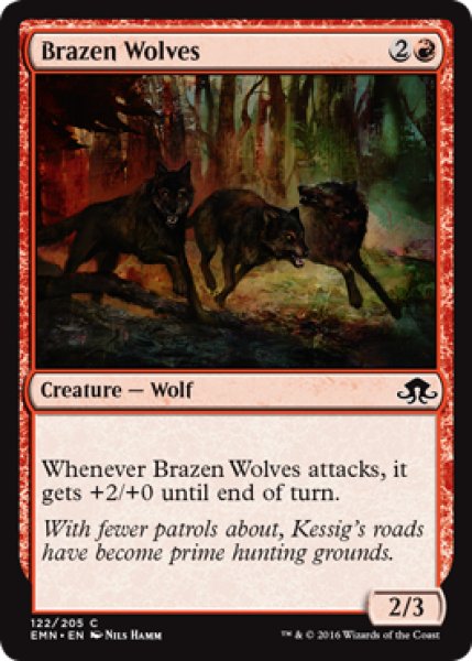 画像1: 猛々しい狼/Brazen Wolves 【英語版】 [EMN-赤C] (1)