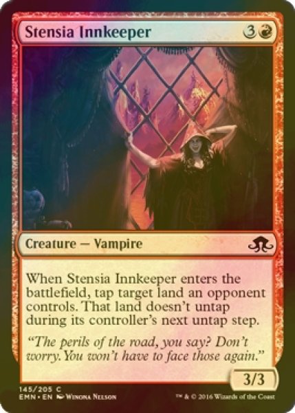 画像1: [FOIL] ステンシアの亭主/Stensia Innkeeper 【英語版】 [EMN-赤C] (1)