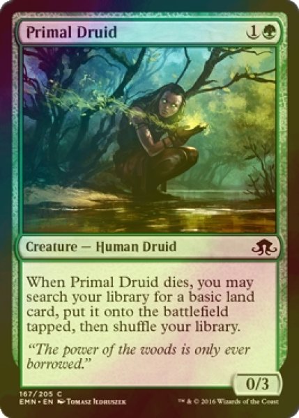 画像1: [FOIL] 原初のドルイド/Primal Druid 【英語版】 [EMN-緑C] (1)