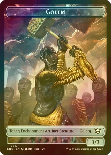 画像2: [FOIL] 多相の戦士/SHAPESHIFTER & ゴーレム/GOLEM No.013 【英語版】 [EOC-トークン] (2)