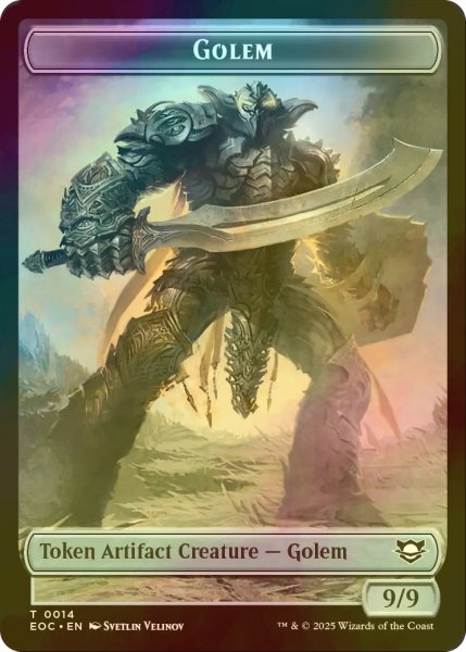画像2: [FOIL] エレメンタル/ELEMENTAL No.007 & ゴーレム/GOLEM No.014 【英語版】 [EOC-トークン] (2)