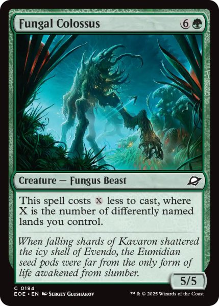 画像1: 菌類の巨獣/Fungal Colossus 【英語版】 [EOE-緑C] (1)