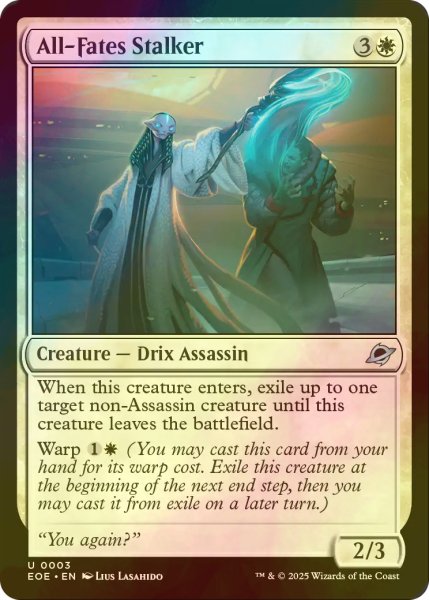 画像1: [FOIL] 万物の定めを追う者/All-Fates Stalker 【英語版】 [EOE-白U]*詳細要確認 (1)