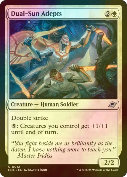画像1: [FOIL] 双陽の手練れ/Dual-Sun Adepts 【英語版】 [EOE-白U]*詳細要確認 (1)
