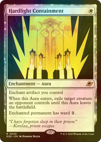 画像1: [FOIL] 堅光牢への封じ込め/Hardlight Containment 【英語版】 [EOE-白R]*詳細要確認 (1)