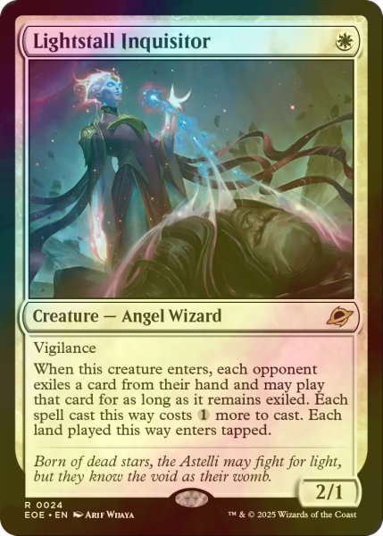 画像1: [FOIL] 光逸らしの審問官/Lightstall Inquisitor 【英語版】 [EOE-白R]*詳細要確認 (1)