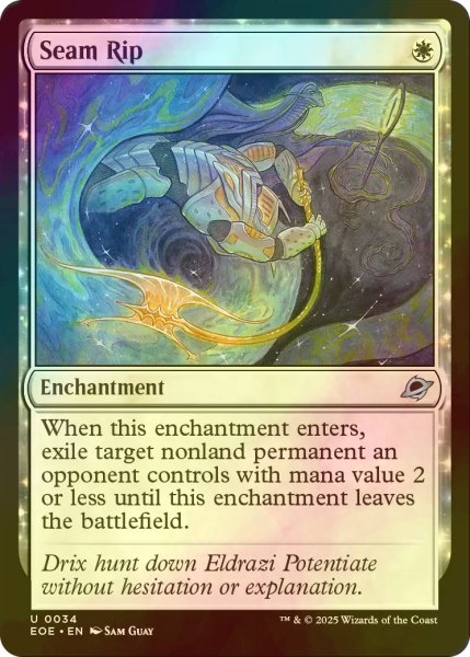 画像1: [FOIL] 縫い目破り/Seam Rip 【英語版】 [EOE-白U]*詳細要確認 (1)