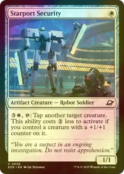 画像1: [FOIL] スターポートの警備機/Starport Security 【英語版】 [EOE-白C]*詳細要確認 (1)