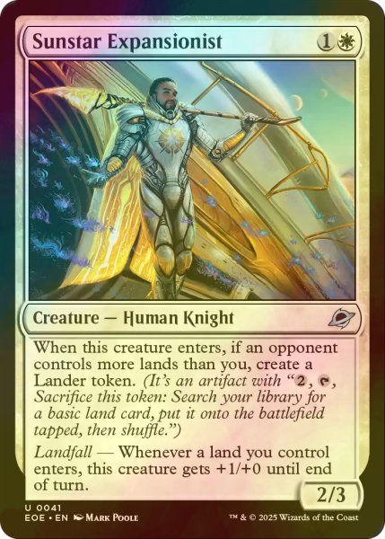 画像1: [FOIL] サンスターの領土拡張論者/Sunstar Expansionist 【英語版】 [EOE-白U]*詳細要確認 (1)