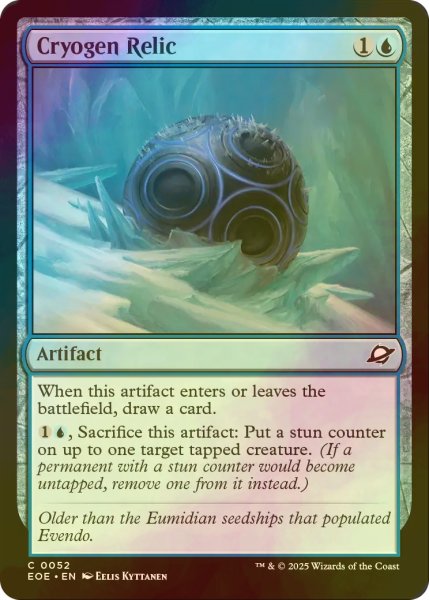 画像1: [FOIL] 氷魔法の秘宝/Cryogen Relic 【英語版】 [EOE-青C]*詳細要確認 (1)