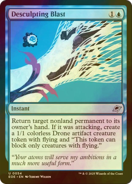 画像1: [FOIL] 雲崩破/Desculpting Blast 【英語版】 [EOE-青U]*詳細要確認 (1)