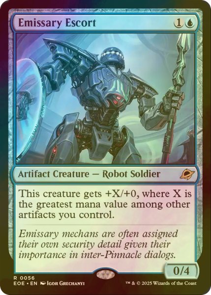 画像1: [FOIL] 特使の随伴機/Emissary Escort 【英語版】 [EOE-青R]*詳細要確認 (1)