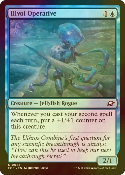 画像1: [FOIL] イルヴォイの諜報部員/Illvoi Operative 【英語版】 [EOE-青C]*詳細要確認 (1)