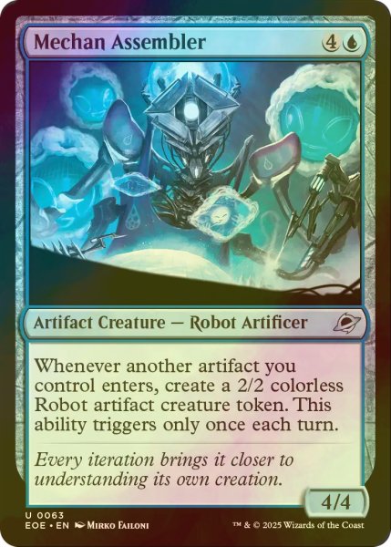 画像1: [FOIL] メカンの組立工/Mechan Assembler 【英語版】 [EOE-青U]*詳細要確認 (1)