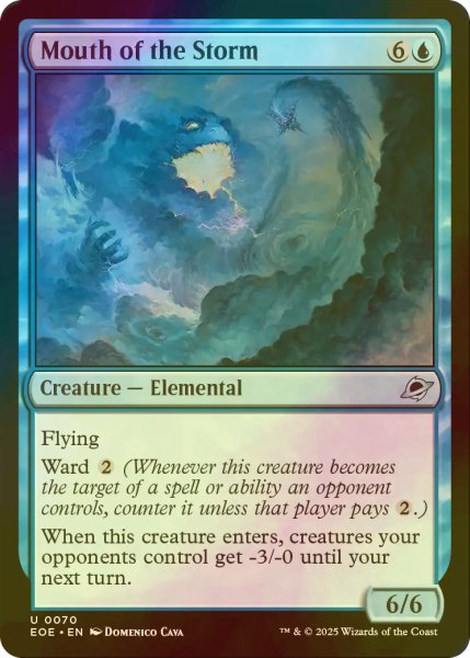 画像1: [FOIL] 嵐の口/Mouth of the Storm 【英語版】 [EOE-青U]*詳細要確認 (1)